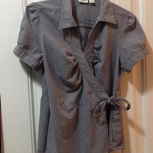 Checkered wrap shirt from Cato